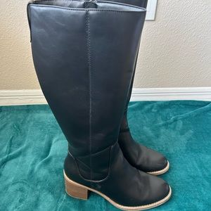 Black riding boots
